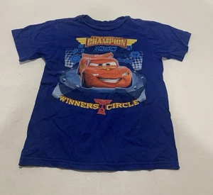 Disney Cars Camicia Blu Bambini Ragazzi Taglia S/5/6) - Foto 1 di 6