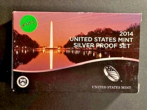 2014 S US Mint SILVER Proof Set Complete 14 Coins OGP Box COA! - Picture 1 of 17