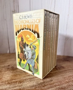 Vintage Chronicles Of Narnia Box Set Books 1970 First Collier Edition C.S. Lewis - Picture 1 of 6
