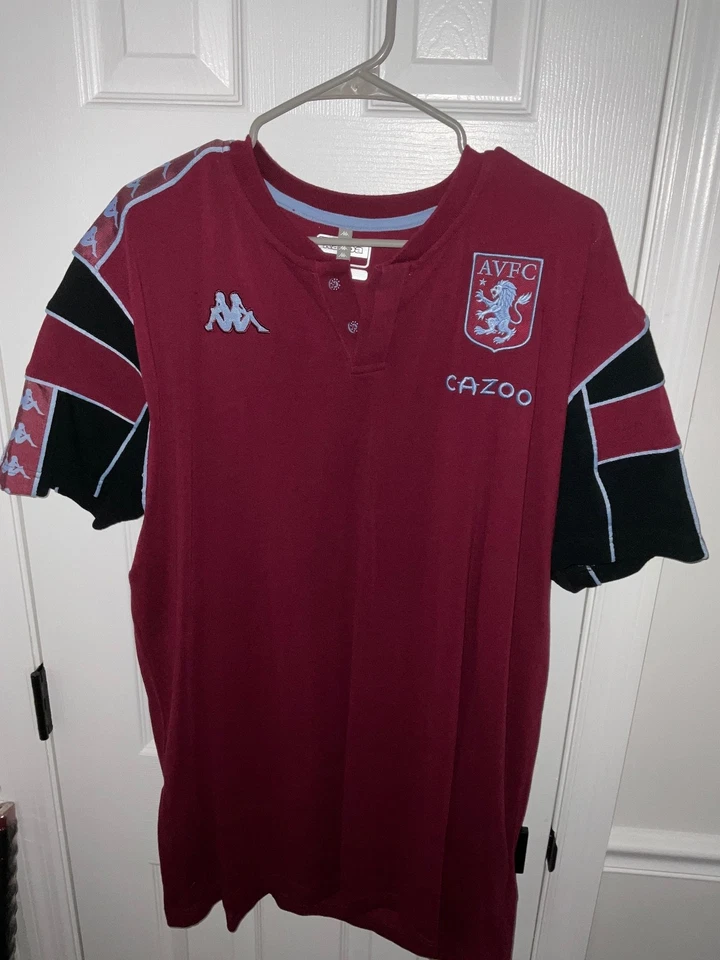 Aston Villa Soccer Jersey Football Shirt Kappa Men’s Size 4XL - Image 1 of 4