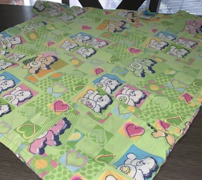 Care Bears Scrub Top Size Large  Bear Wish Friend Hugs Medical Nurse Vintage - Image 1 of 4