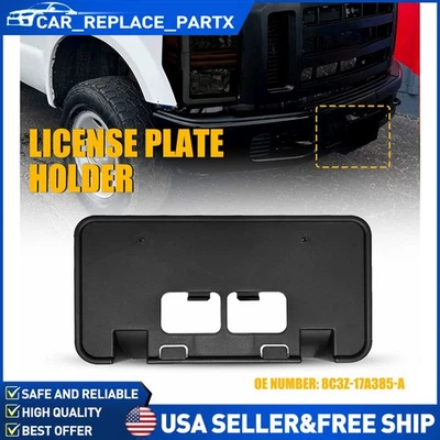 For 2008 - 2010 Ford F250 F350 F450 F550 Front Bumper License Plate Bracket EOOK - Image 1 of 4