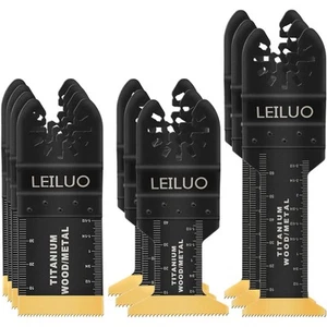 10 Pcs Titanium Multitool Blade Kits for Wood Nails Drywall Cutting Oscillati... - Picture 1 of 8
