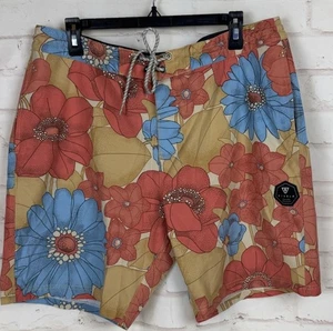 Pantalones cortos de tabla Vissla para hombre talla 36 Flower Power - Imagen 1 de 7