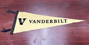 Vanderbilt University Pennant Black Yellow 23” - Picture 1 of 3