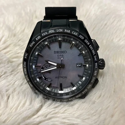 Reloj de buceo Seiko Astron GPS Solar Limited cerámica titanio 10 ATM usado Foto 1 de 4