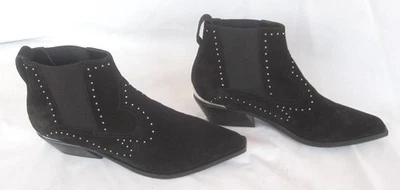 Botín Rag & Bone Westin negro gamuza tachonado lengüeta talla 10 caja Foto 1 de 4
