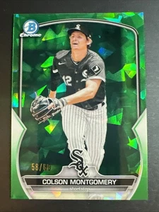 Baseball 2023 Bowman Chrome Sapphire Colson Montgomery verde /60 #BCP-48 - Foto 1 di 2