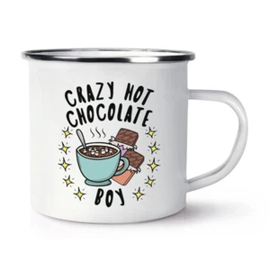 Verrückte Heiße Schokolade Jungen Stars Emaille Becher Tasse Scherz Sohn Kinder - Bild 1 von 1
