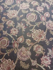 Brown Indienne Brocade Paisley Upholstery Fabric 3.5yds Luxury Cottom blend - Picture 1 of 4