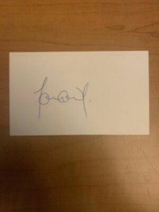 MARK KENNEDY - SOCCER - AUTOGRAPH SIGNED - INDEX CARD - AUTHENTIC- B6880