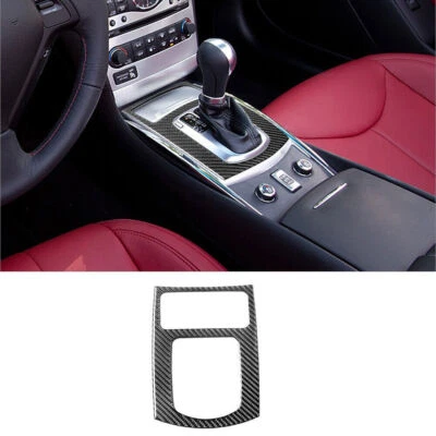 Cubierta de cambio automático interior de coche de fibra de carbono para Infiniti G37 sedán Foto 1 de 4