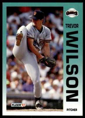 1992 Fleer Baseball Card Trevor Wilson San Francisco Giants #651 - Image 1 of 2