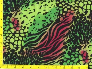 Rot & Grün Tierhaut Meterware CPAGRE05835 - Bild 1 von 1