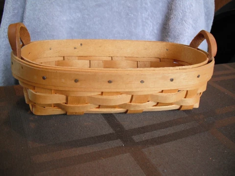 1996 Signed Longaberger Oblong Booking Basket Cover