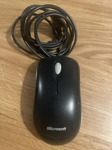 Microsoft Basic Optical USB Mouse v2.0 2-Buttons w/Scroll-Wheel Black Tested - Picture 1 of 4