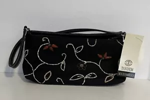Nuevo con etiquetas Bolso de Hombro Pequeño Negro Años 90/Y2K Baguette Vintage Años 90/Y2K Cuentas Boho Minimalista - Imagen 1 de 6