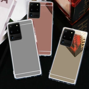 Crystal Mirror Clear Bumper Case Samsung Galaxy S24 S23 S22 S21 S20 S10 S9 S8 - Picture 1 of 5