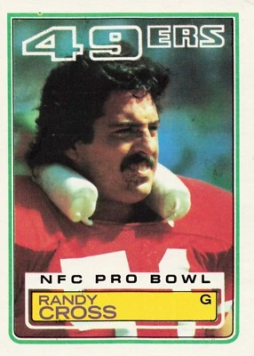 1983 Topps Football Randy Cross San Francisco 49ers #165 - Image 1 of 2