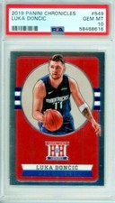 2019 PANINI CHRONICLES HOMETOWN HEROES #549 LUKA DONCIC PSA 10 GEM MINT
