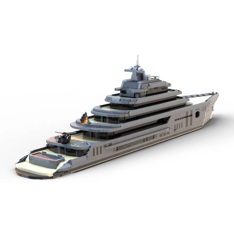 MOC-162171 Super Luxury Large Yacht Model 5671 Pieces Building Kit Gift - Image 1 of 4