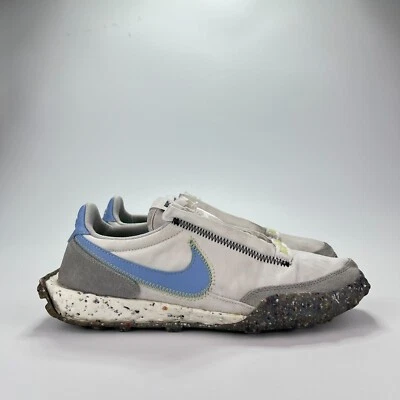Nike Waffle Racer Crater Summit White Aluminum Athletic Shoes Women's Size 9 - Image 1 of 4