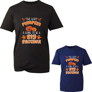 This Little Pumpkin Is Going Big Brother T-Shirt Halloween Baby Announcement Top