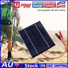 5W 12V Solar Cell with Clip Cable for Outdoor Camping for 9-12V Battery Charging