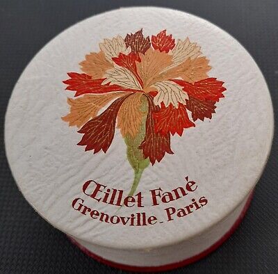 VINTAGE 1920s Grenoville Paris Oeillet Fane Face Powder Box Natural Colour  • 11.55€