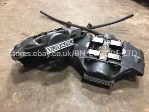 Rear 2 Pot Brake Calipers Grey For: Subaru Impreza GDA WRX Turbo 01-07 - Picture 1 of 4