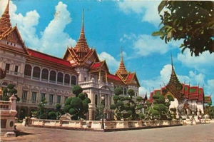 Tailandia Chakri Gran Palacio Real Salones del Trono Bangkok Postal - Imagen 1 de 2