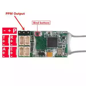 SPECTRUM / JR Compatible Redcon CM410X DSMX 4CH 2.4GHz Rx Micro Receptor - Imagen 1 de 8