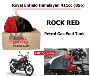 Royal Enfield "Himalayan 411cc BS6" "Rock Red" Petrol Gas Fuel "Tank" - Picture 1 of 10