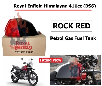 Royal Enfield "Himalayan 411cc BS6" "Rock Red" Petrol Gas Fuel "Tank" - Image 1 of 4