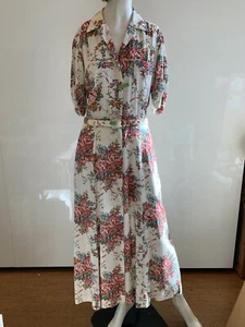 Vintage Ralph Lauren Long Floral Dress Short Sleeve SIZE 8 - Picture 1 of 12