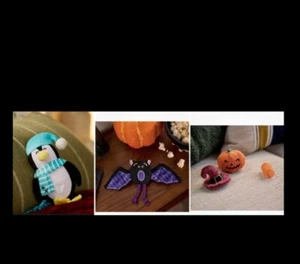CAT LOVER PET TOYS WITH CATNIP CHRISTMAS HALLOWEEN THEMED SET OF 5 TOYS - Picture 1 of 4