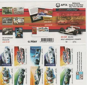 2002 Australian and N.Z. Car Racing Overprinted Booklet APTA Melb, SG SB 150 muh - Picture 1 of 1