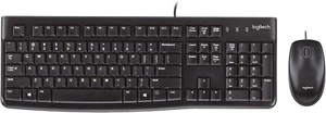 Teclado y ratón Logitech MK120 USB con cable, negro. NUEVO - Imagen 1 de 9