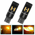 2pcs 7443 7440 Amber 3030 SMD LED Car Turn Signal Lights Bulbs Canbus Error Free Volkswagen Polo