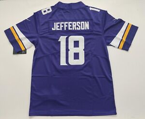 Justin Jefferson #18. Minnesota Vikings. American football jersey. Adult.Size M.