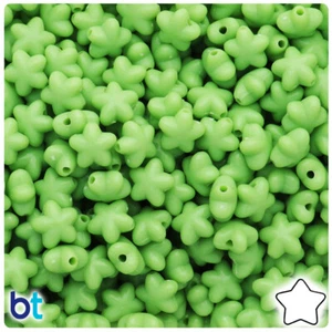 BeadTin Opaque 10mm Star Plastic Craft Beads (125pcs) - Color choice - Picture 1 of 12