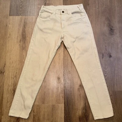 Mens Levis Pants BIG E Sta Prest Vintage Levi’s Tan Tapered 5 Pocket 70s 30 27 - Image 1 of 4