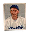 1950 Bowman Joe Hatten Card  166 Brooklyn Dodgers Baseball Card
