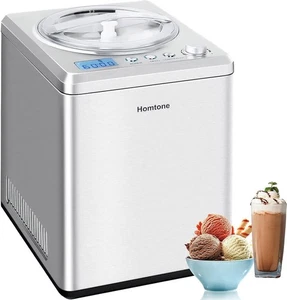 2.64Qt Automatic No pre-Freezing Ice Cream Maker Electric Yogurt Gelato Machine - Picture 1 of 9