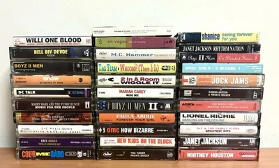 Mixed Cassette Tape Lot (32) 80’s & 90’s Rap, Hip Hop &  R&B - Image 1 of 4