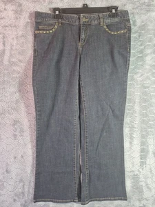 Pantalones de mezclilla elásticos Michael Kors Astor tiro bajo corte boot talla 10P - Imagen 1 de 13