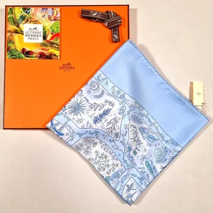RARO VINTAGE HERMES Bufanda de Seda "Chemins De Garrigue" Carre 90 por Christine Henry - Imagen 1 de 16