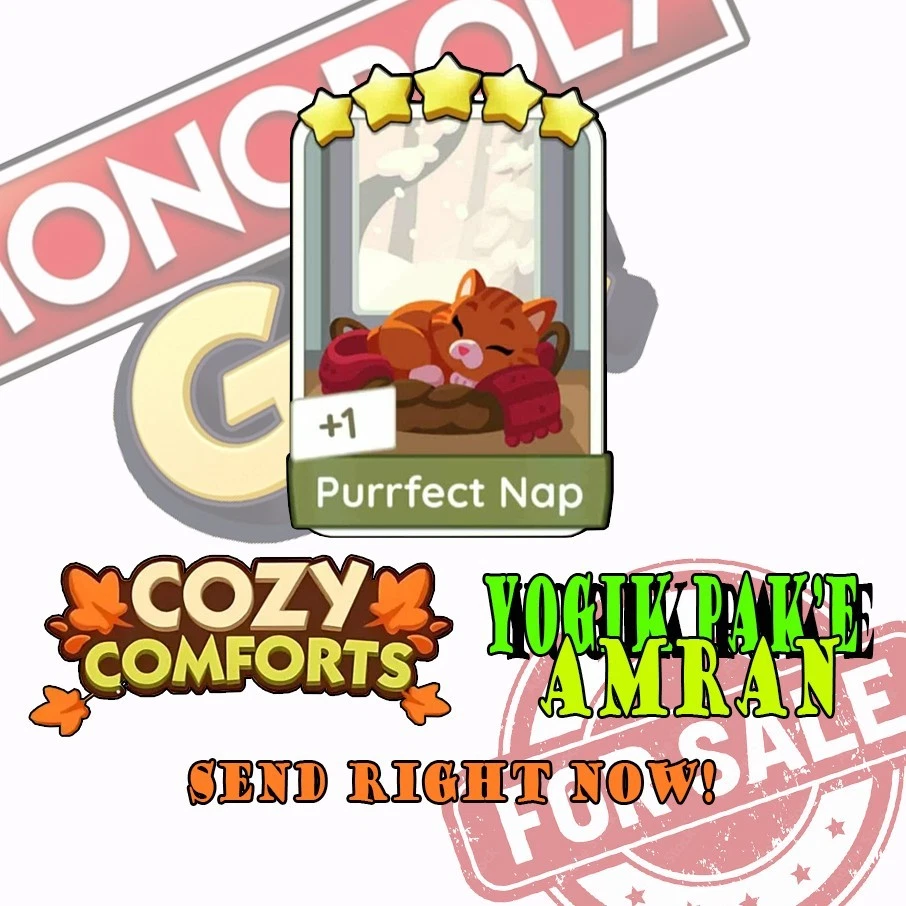 MONO_POLY_GO Purrfect Nap AUFKLEBER 5⭐⭐⭐⭐⭐ (Set 19) - Bild 1 von 1
