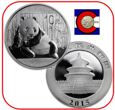2015 China Panda Silver 1 oz 0.999 Coin in Mint Capsule - Image 1 of 3