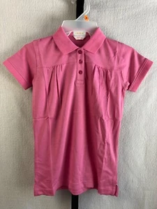 IZOD Pima Cool Youth Girls Size Medium Pink Shirt NEW - Picture 1 of 2